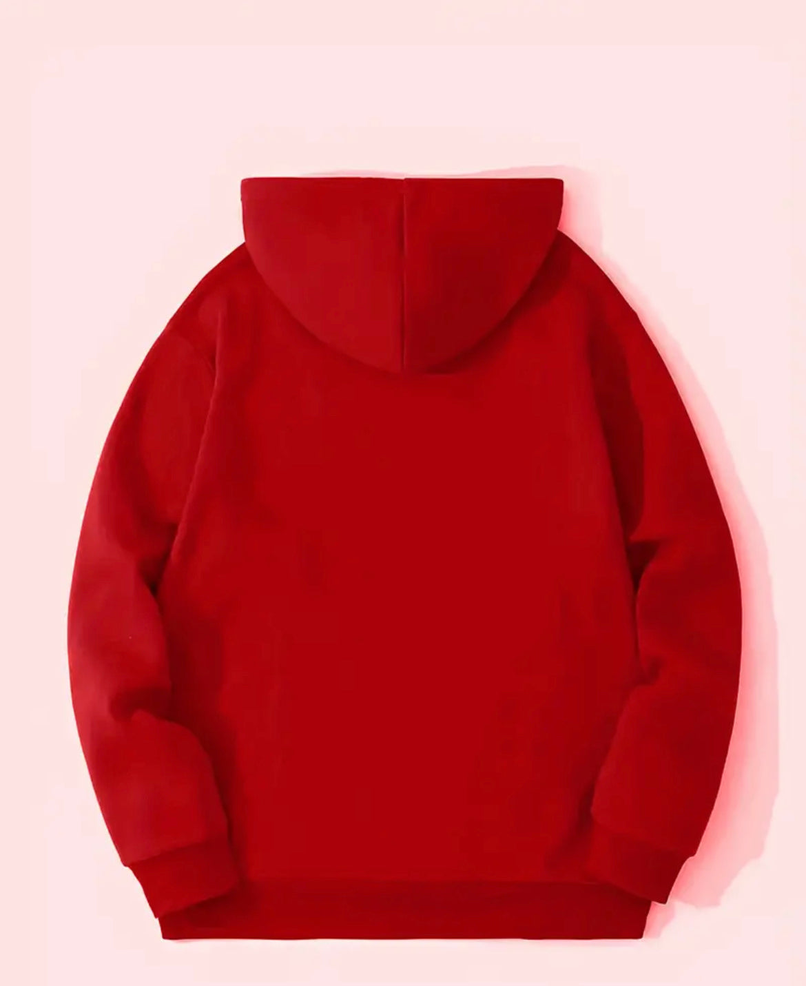 Hush- Red Hoodie White Letters